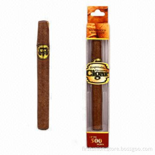 1,800 Puffs Huge Vapor Disposable E-cigar, can keep 1800 puffs, soft suction nozzle, dark brown